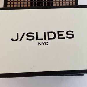 New J/Slides 8 1/2 M Bone Blast Leather Sandals